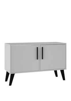 Promo 🔥 Manhattan Comfort White Marble Amsterdam Double Side Table 2.0 😍 -Manhattan Comfort Online Shop Belk 435