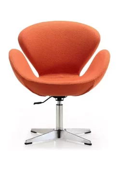 Discount 😍 Manhattan Comfort Raspberry Adjustable Swivel Accent Chair 🥰