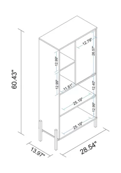 Top 10 😍 Manhattan Comfort Bowery Bookcase 🤩 -Manhattan Comfort Online Shop Belk 514