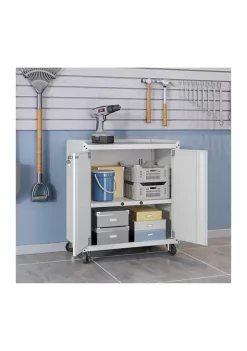Outlet 🔥 Manhattan Comfort Fortress 31.5" Mobile Garage Cabinet with Shelves 🛒 -Manhattan Comfort Online Shop Belk 656
