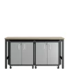 Discount 😍 Manhattan Comfort Fortress 3 Piece Mobile Garage Cabinet and Worktable 1.0 🛒 -Manhattan Comfort Online Shop Belk 664