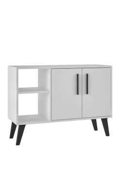 Best Sale 😉 Manhattan Comfort 35.43 Inch White Amsterdam Sideboard 🎉