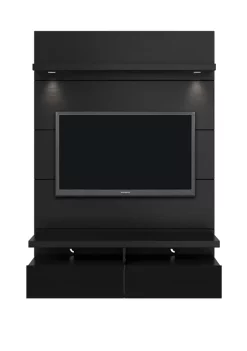 New 🎁 Manhattan Comfort Cabrini 1.2 Floating Wall Theater Entertainment Center 😍 -Manhattan Comfort Online Shop Belk 738