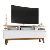 Coupon 👍 Manhattan Comfort Yonkers 62.99 Inch TV Stand in Off White and Cinnamon 💯 -Manhattan Comfort Online Shop Belk 76