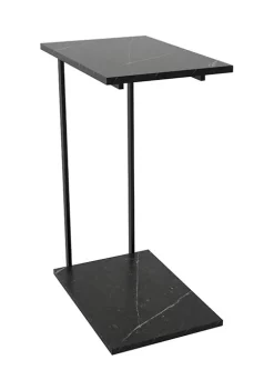 Hot Sale 😉 Manhattan Comfort Celine End Table in Black Marble 🔔 -Manhattan Comfort Online Shop Belk 833