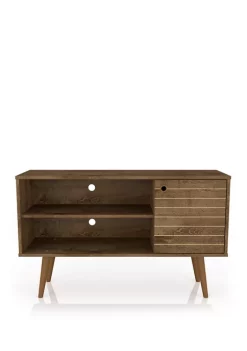 New โจ Manhattan Comfort 42.52 Inch Rustic Brown Liberty TV Stand ๐