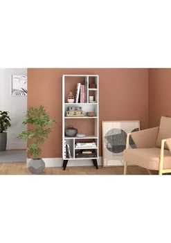 Outlet 🛒 Manhattan Comfort Warren Tall Bookcase with Feet 🔔 -Manhattan Comfort Online Shop Belk 868