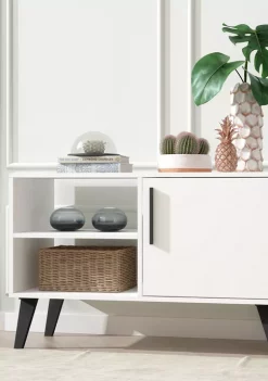 Hot Sale 😍 Manhattan Comfort 35.43 Inch White Amsterdam TV Stand 🤩 -Manhattan Comfort Online Shop Belk 928