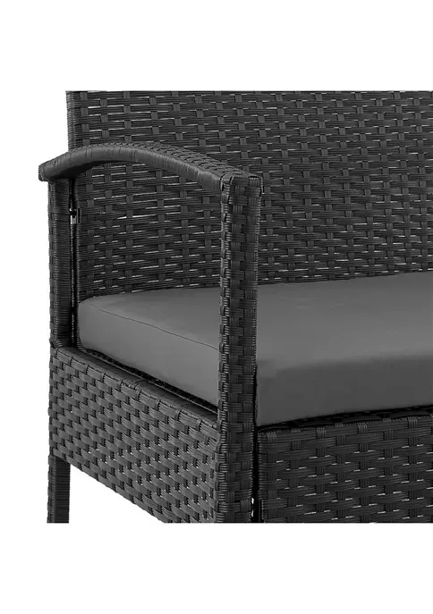 Outlet 🔔 Manhattan Comfort Noli Patio 2- Person Seating Group with End Table 🛒 7 Outlet 🔔 Manhattan Comfort Noli Patio 2- Person Seating Group with End Table 🛒 - Image 5
