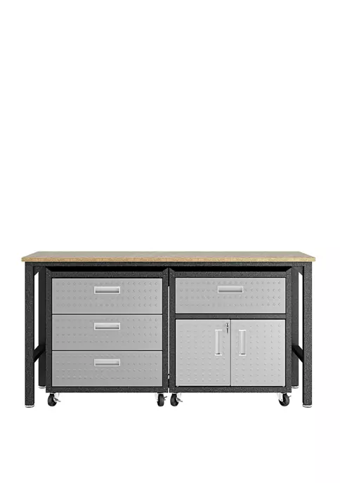 Top 10 💯 Manhattan Comfort 3 Piece Gray Fortress Mobile Garage Cabinet and Worktable 5.0 👏 5 Top 10 💯 Manhattan Comfort 3 Piece Gray Fortress Mobile Garage Cabinet and Worktable 5.0 👏 - Image 3
