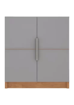 Best Sale ✔️ Manhattan Comfort Cornelia Cabinet in White/Nature 💯 -Manhattan Comfort Online Shop Belk 995